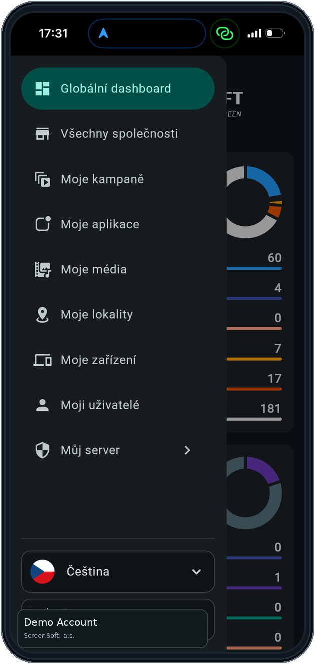 Mobilní navigace — ScreenSoft