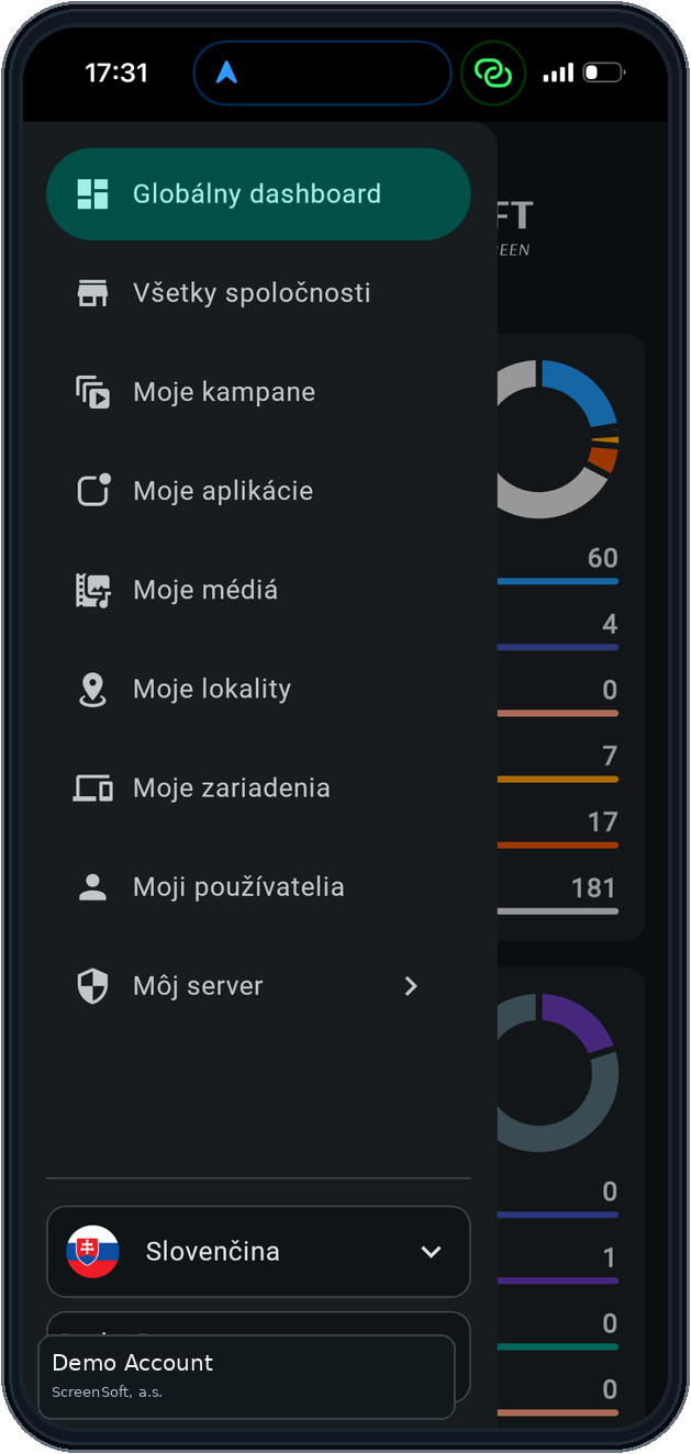 Mobilná navigácia — ScreenSoft