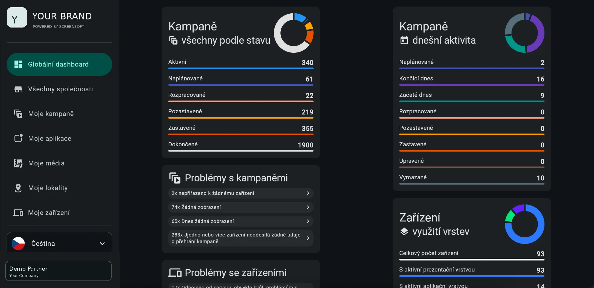 Váš software. Vaše značka. — ScreenSoft CMS