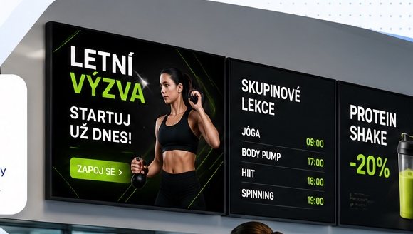 A gym wall