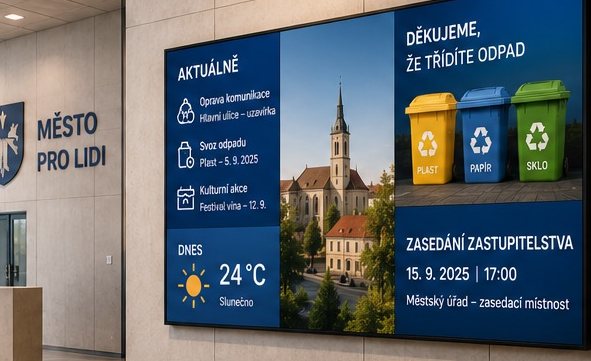 A town noticeboard